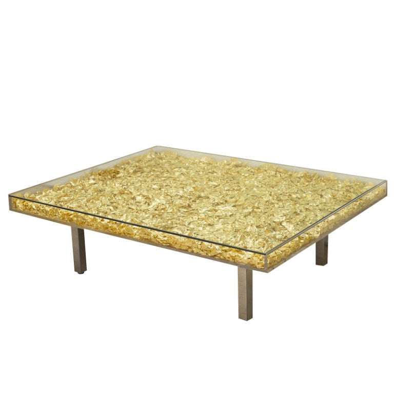 Table Monogold by Yves Klein