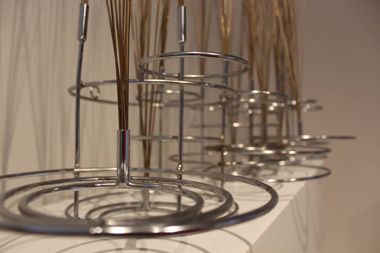 Cattails Sculpture in Brass and Metal, 1970 by Curtis Jere For Sale 2