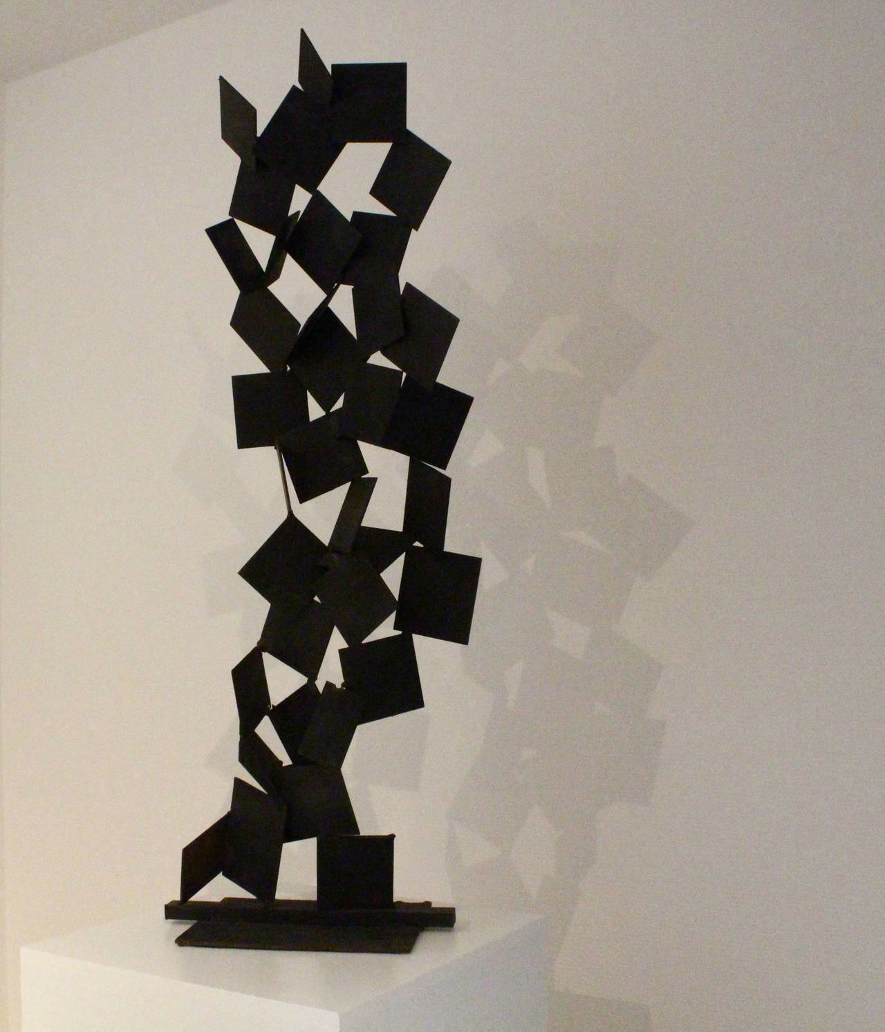 Large Abstract Style Iron Metal Work Sculpture with a Black Patina. Brutalist Style.

Worldwide shipping possibilities.