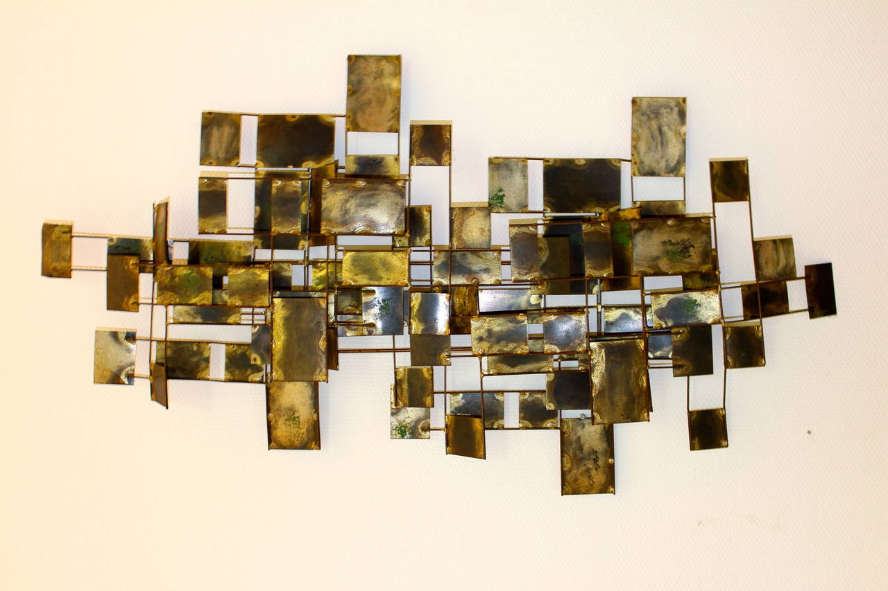 Abstract Wall Sculpture By "Curtis Jere" Circa 1970