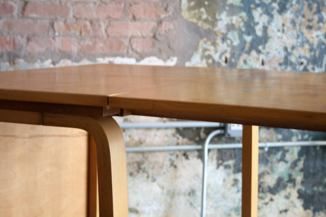 20th Century Early Alvar Aalto Birch Drop Leaf Dining Table for Artek Finland 1930's