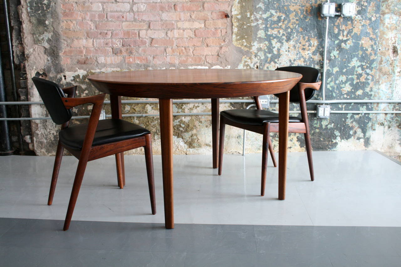 Danish Modern Rosewood Dining Table By Kai Kristiansen