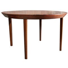 Danish modern rosewood dining table by Kai Kristiansen