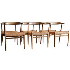 6 Danish Teak Dining Chairs by Folke Ohlsson