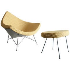 Original Coconut Lounge Chair and Ottoman by George Nelson for Herman Miller