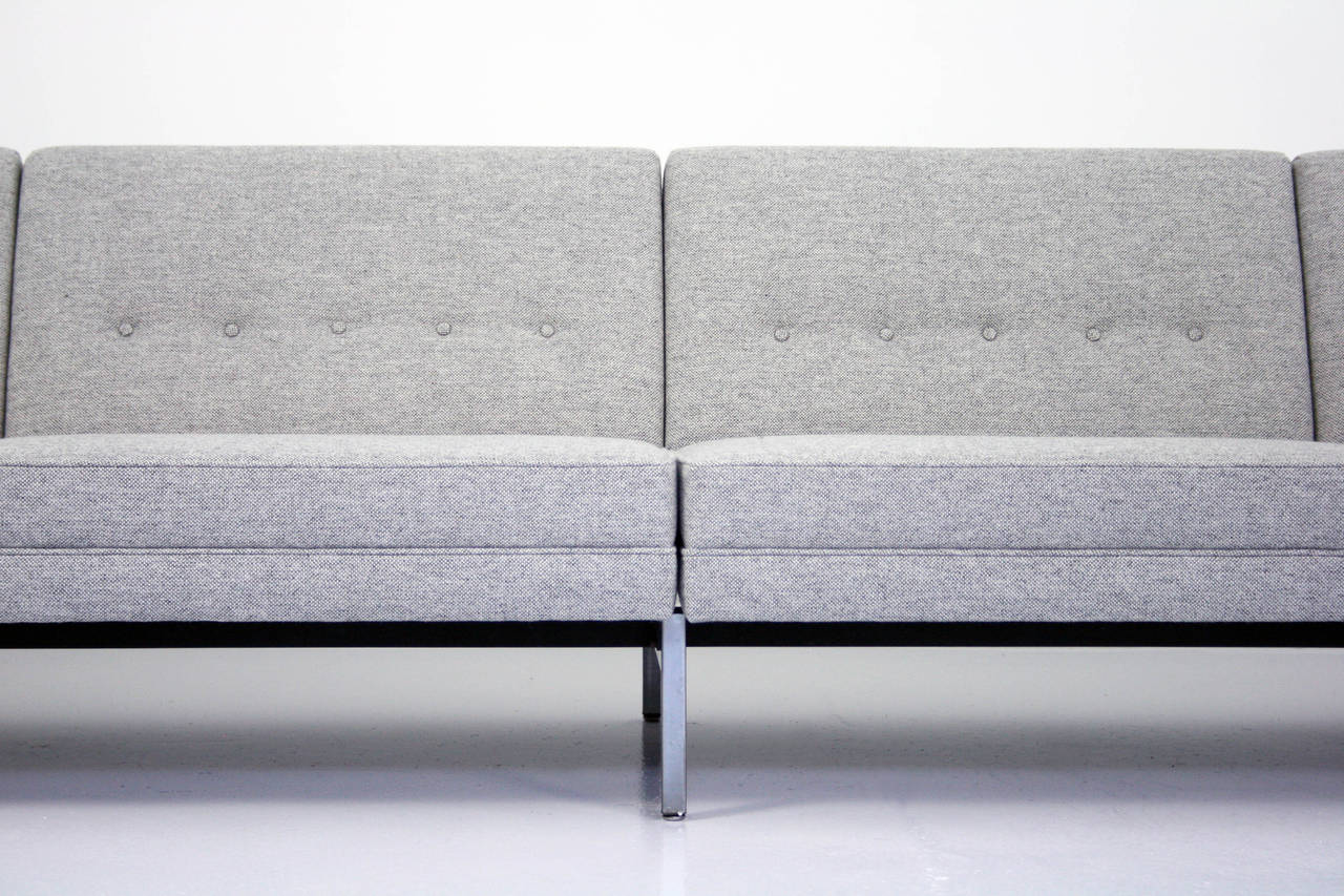 George Nelson for Herman Miller 4 seat Modular Group Sofain Maharam Wool In Excellent Condition In Chicago, IL
