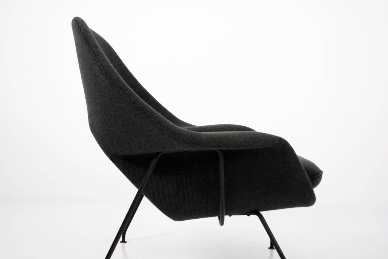 Steel Early Eero Saarinen for Knoll Womb Lounge Chair