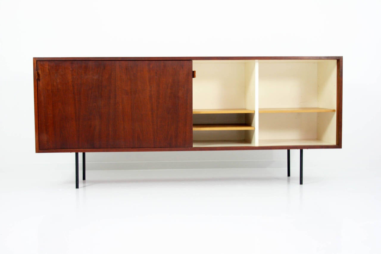 American Early Florence Knoll Model 116 Walnut Credenza