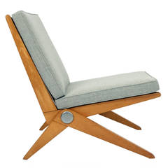 Pierre Jeanneret Scissor Chair for Knoll International