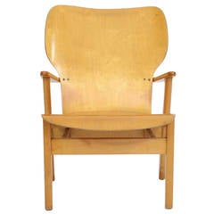 Ilmari Tapiovaara Domus Plywood Lounge Armchair, 1948