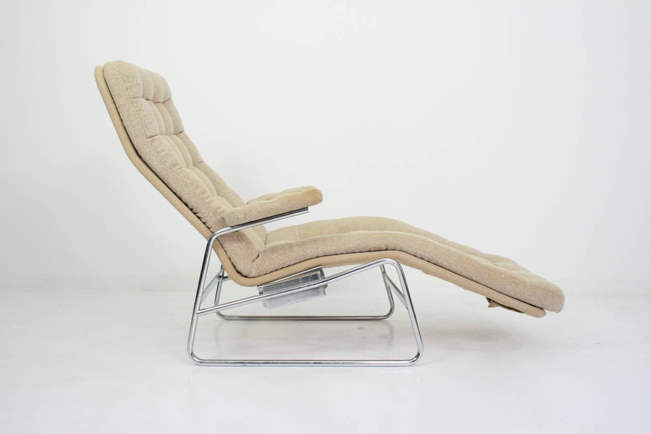 Mid-Century Modern Bruno Mathsson Rare Adjustable Chaise Lounge or Dux Sweden