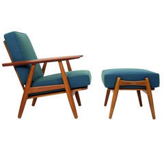 Hans J. Wegner GE-240 “Cigar” Lounge Chair for GETAMA