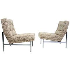 Florence Knoll Pair of Slipper or Lounge Chairs