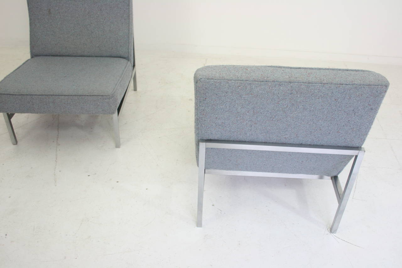 Pair of Florence Knoll Lounge Chairs, Model 2251, Knoll Associates, USA, 1955 In Good Condition In Chicago, IL