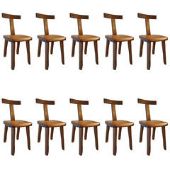 Set of Ten Dining Chairs by Olavi Hanninen