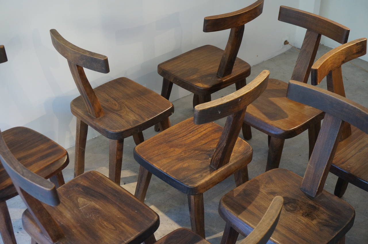 Set of Ten Dining Chairs by Olavi Hanninen 1