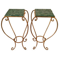 Pair of Art Deco Galuchat Tables