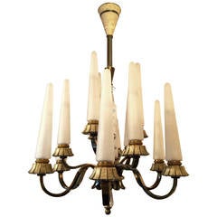 Rare 1940s French Chandelier by Sevres