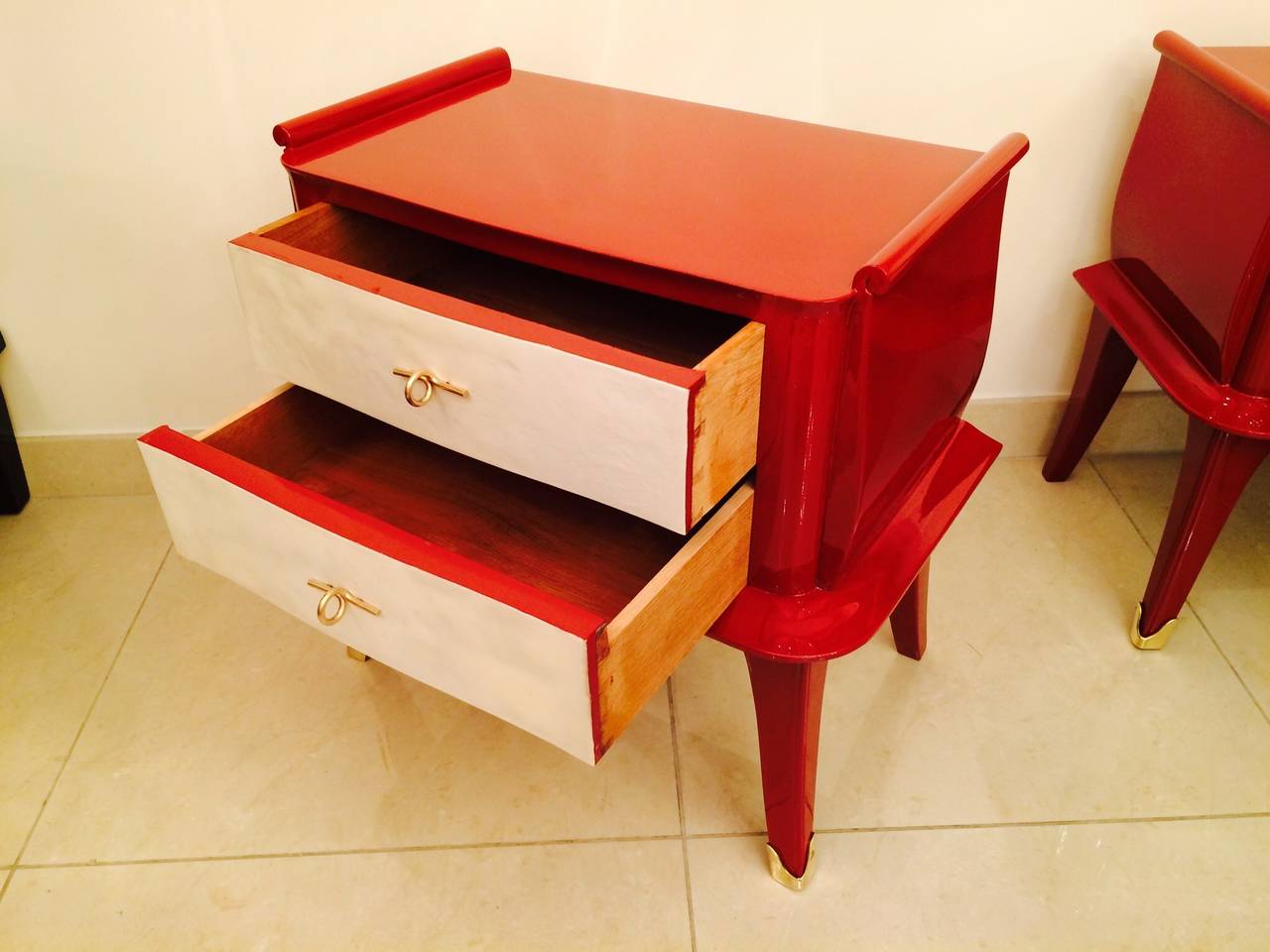 Pair of French Art Deco Big  Night Stands In Excellent Condition For Sale In Saint-Ouen, FR