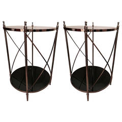 Vintage Pair of Maison Jansen Side Tables