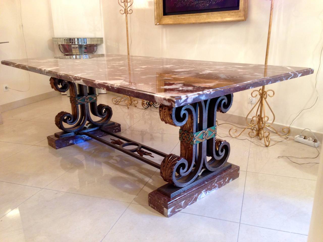 Art Deco Table Attributed to Poillerat