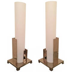Antique Pair of Art Deco Lamps