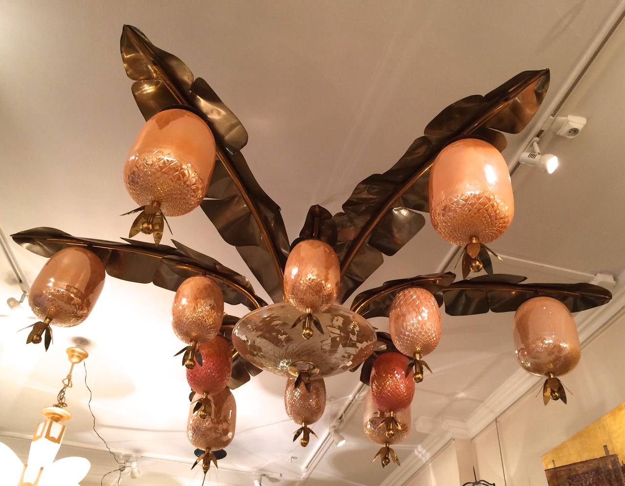 Very Big Pineapple Chandelier, 1970