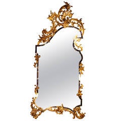 Gorgeous Spanish Giltwood Mirror in Neo Rococo Style