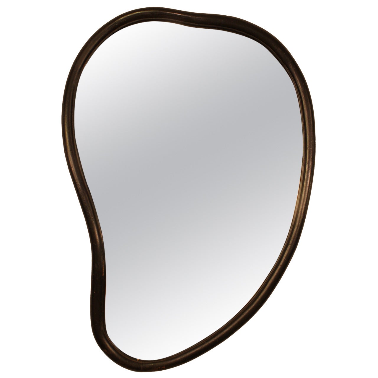 Vintage Curved Surrealist Mirror in the Style of Salvador Dali