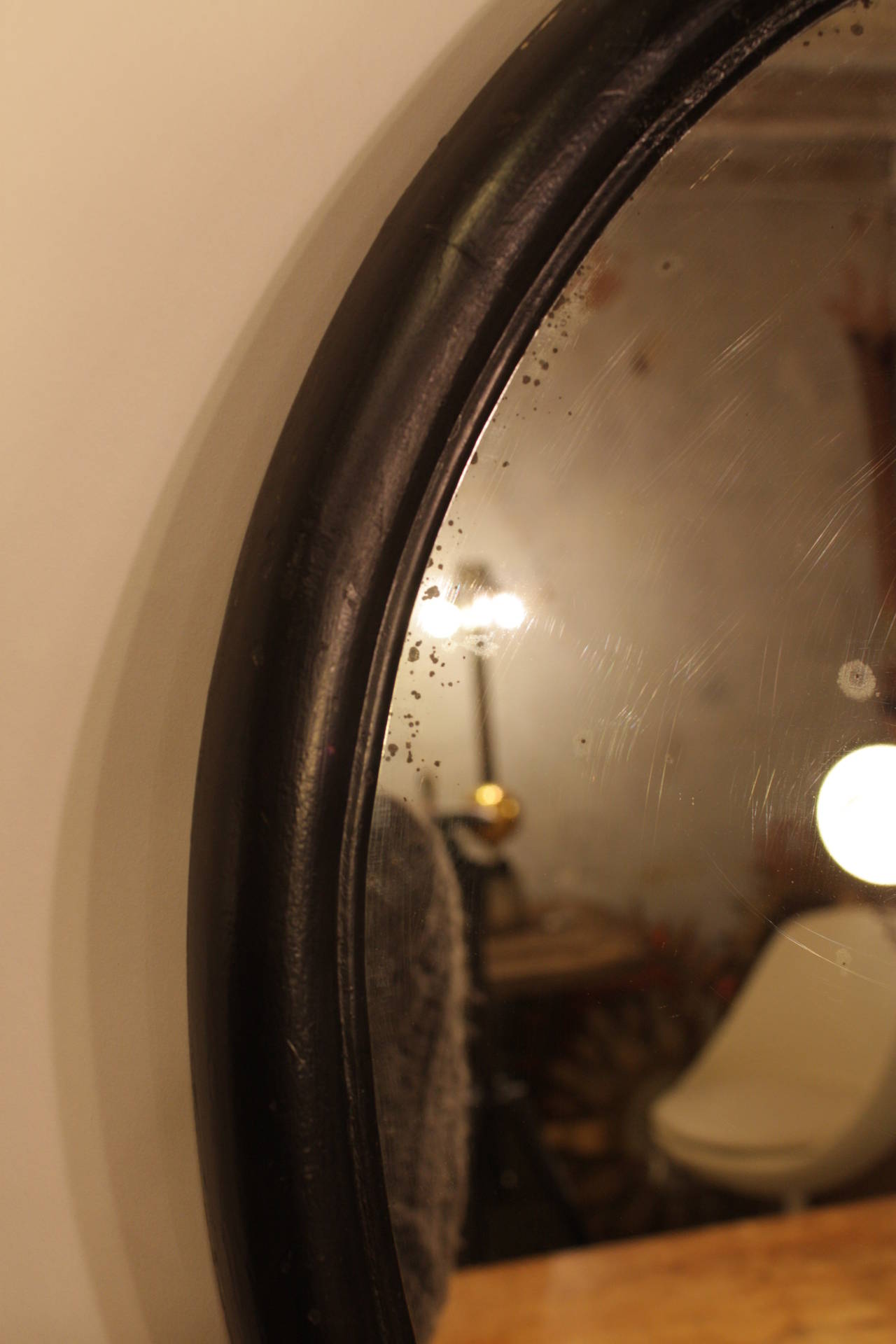 vintage curved mirror