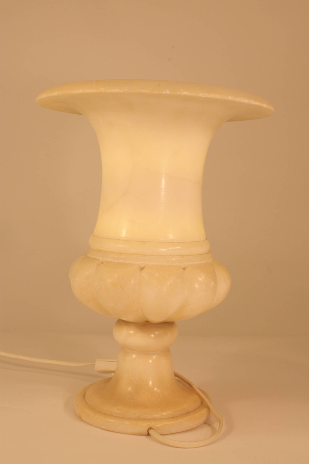 alabaster urn lamp