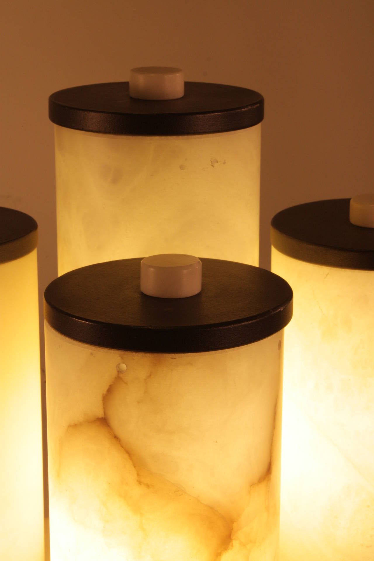 Bauhaus Style Design Alabaster Five Cylinders Lamp 2