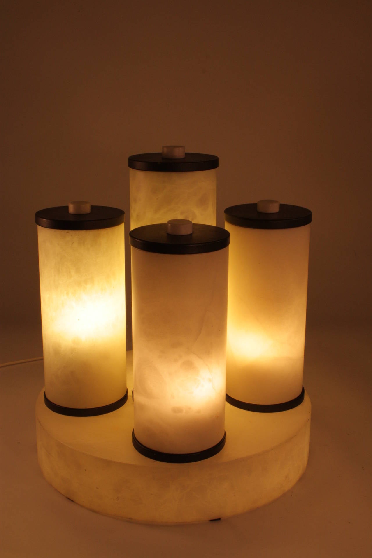 Bauhaus Style Design Alabaster Five Cylinders Lamp 3