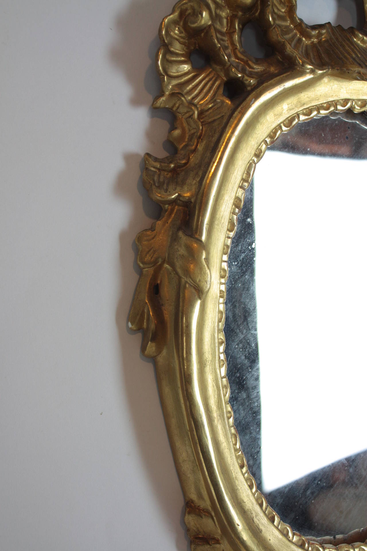 Spanish Rococo Style Giltwood Mirror 2