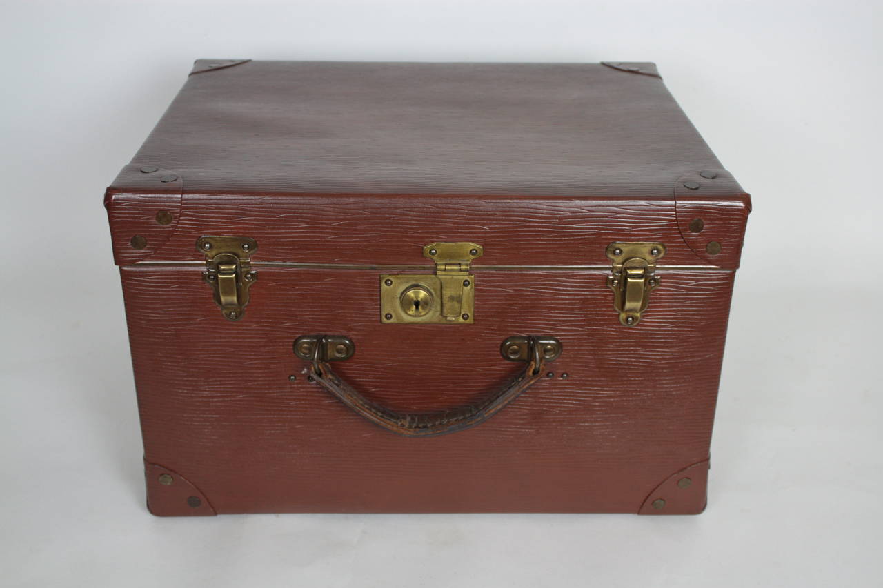  Early 20th Century Hardcase Hat Box In Excellent Condition In Barcelona, ES