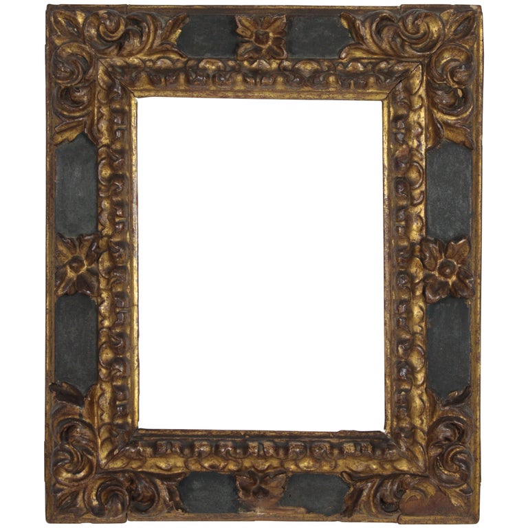 Picture With Baroque Frame Antique 45x38 Flowers Landscapes 347B