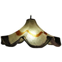 Mazzega Glass Petal Lamp