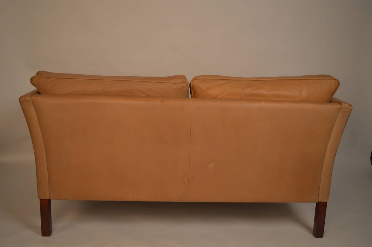 20th Century Two Vintage Danish Leather Sofas Made by Stouby