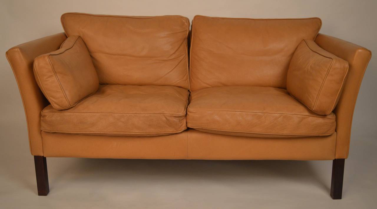 Two Vintage Danish Leather Sofas Made by Stouby 3
