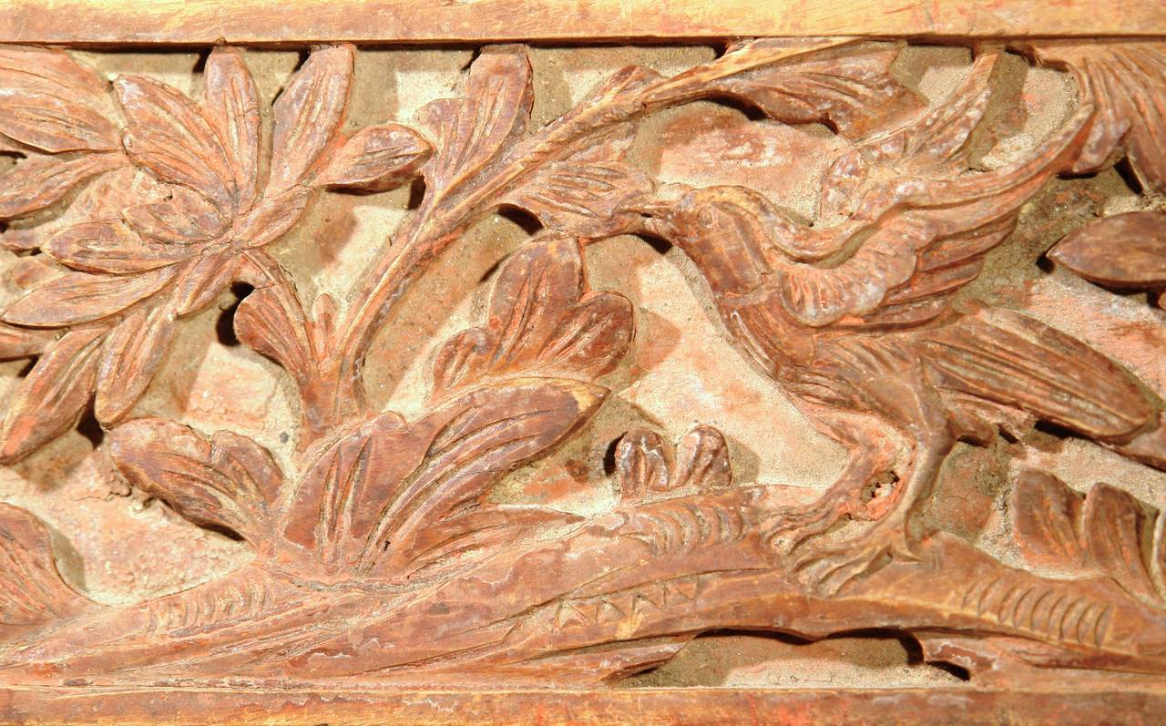 18th Century Chinese Carved Wood Panel 1