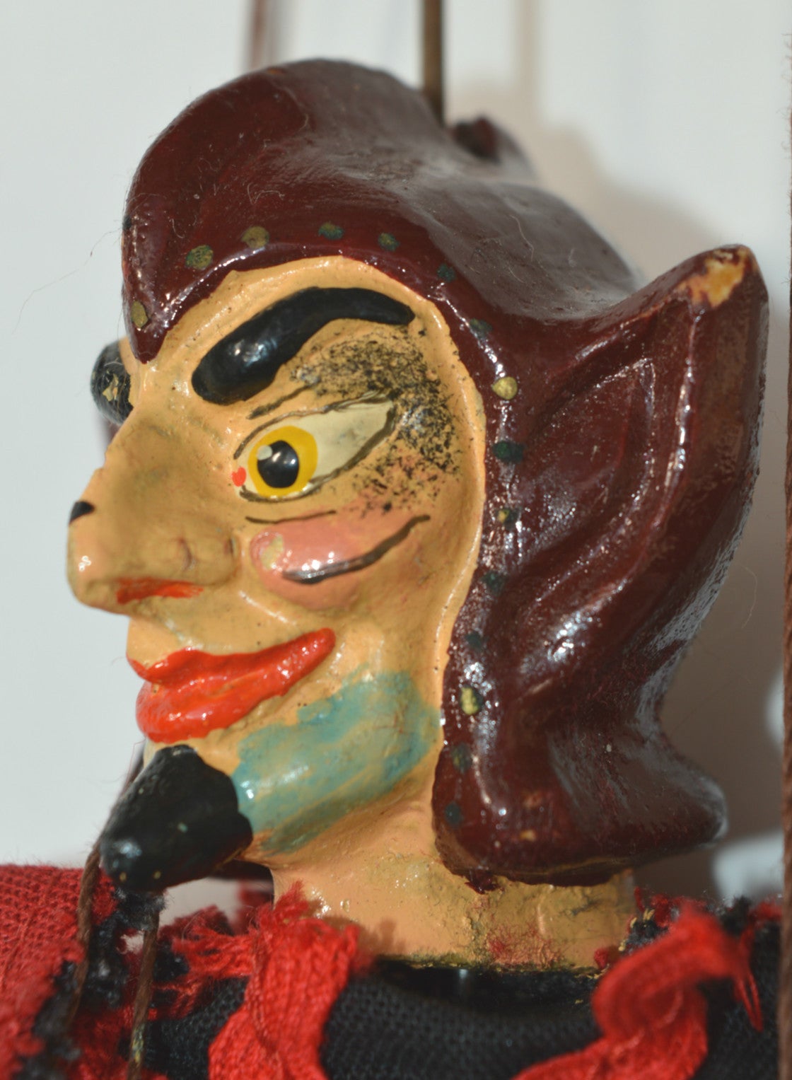 Devil Marionette by the Master Puppet Maker of Prague, Milos Kasal, 1940s In Good Condition In Antwerp, BE