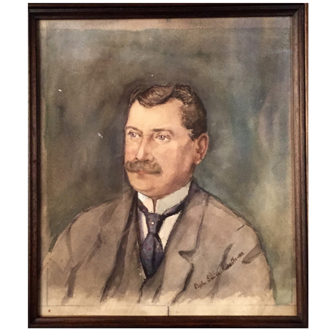 Antique Swedish Portrait of a Gentleman