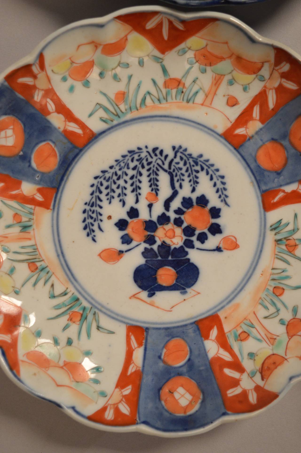 19th Century Collection of Five Antique Japanese Imari Plates