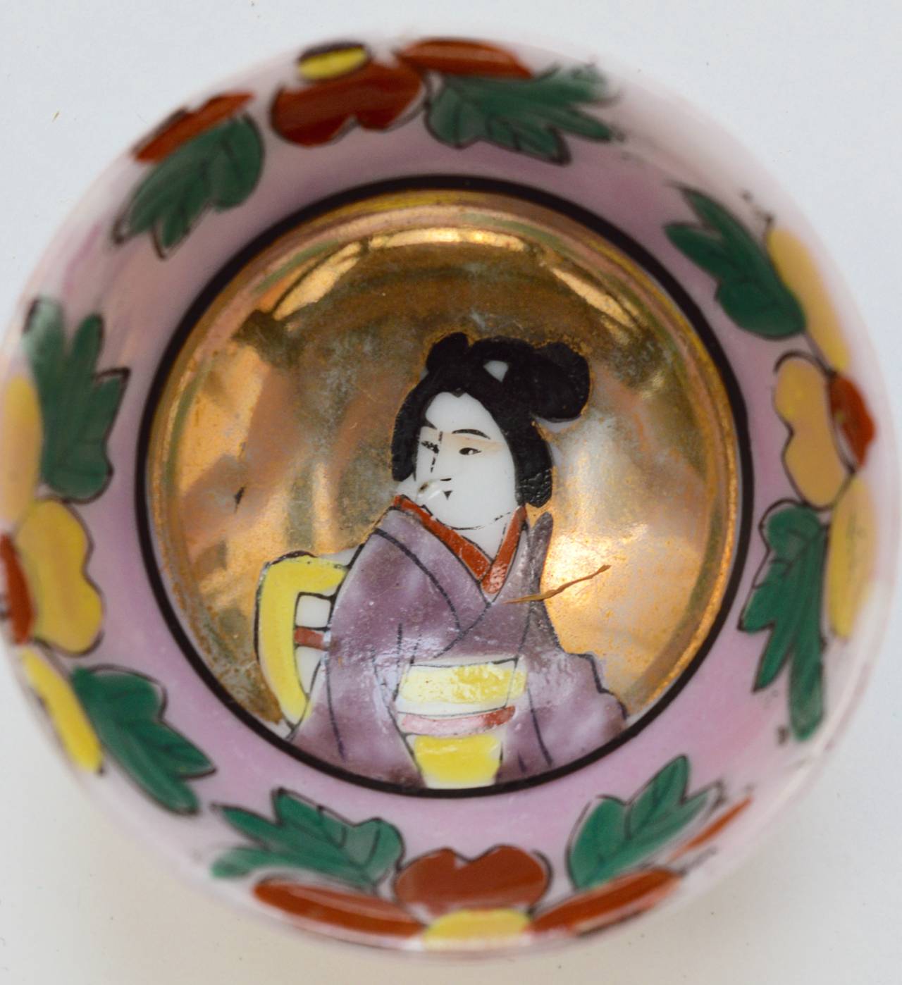 Meiji 19th Century Japanese Porcelain Sake Cups For Sale
