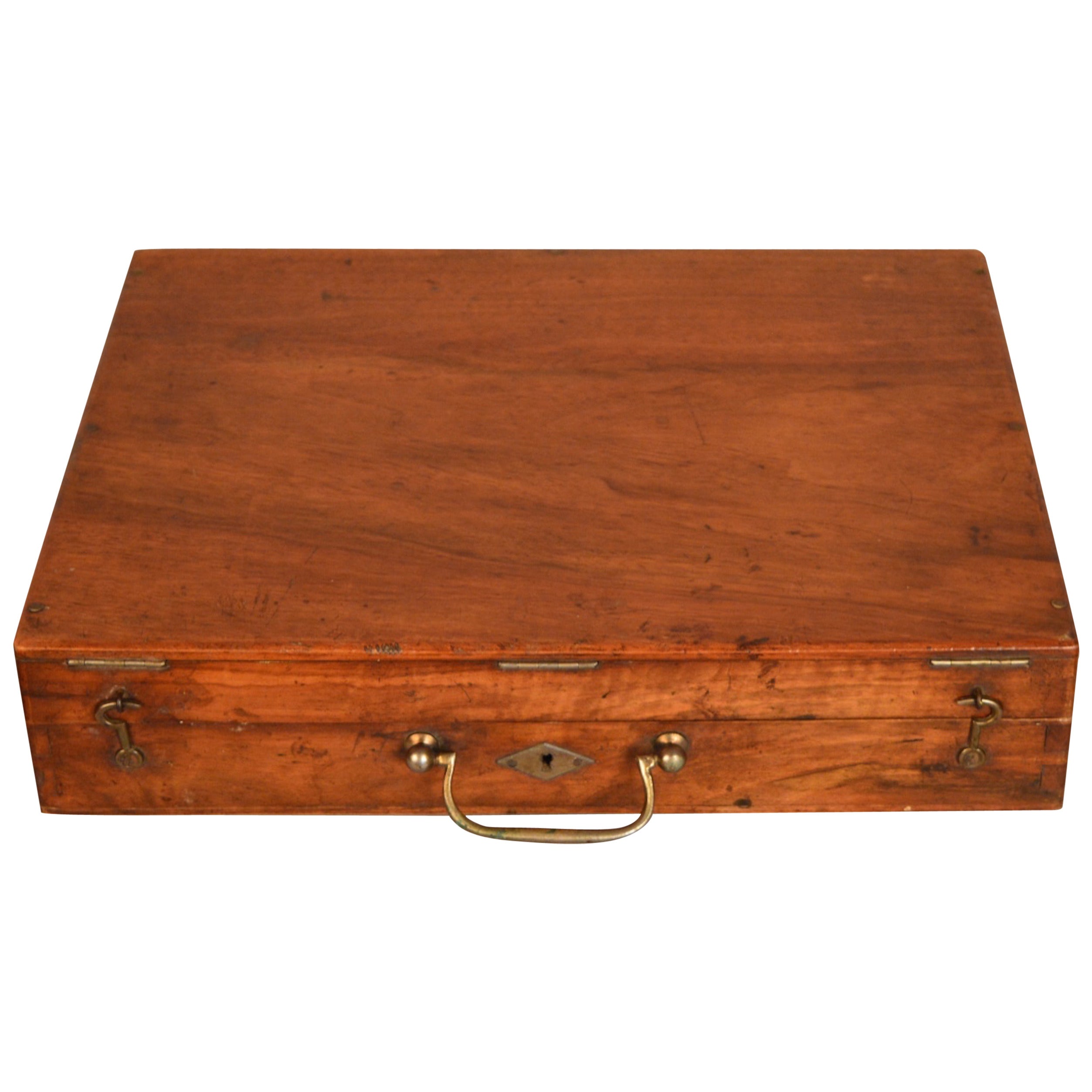 19th Century French Mahogany Painter's Box
