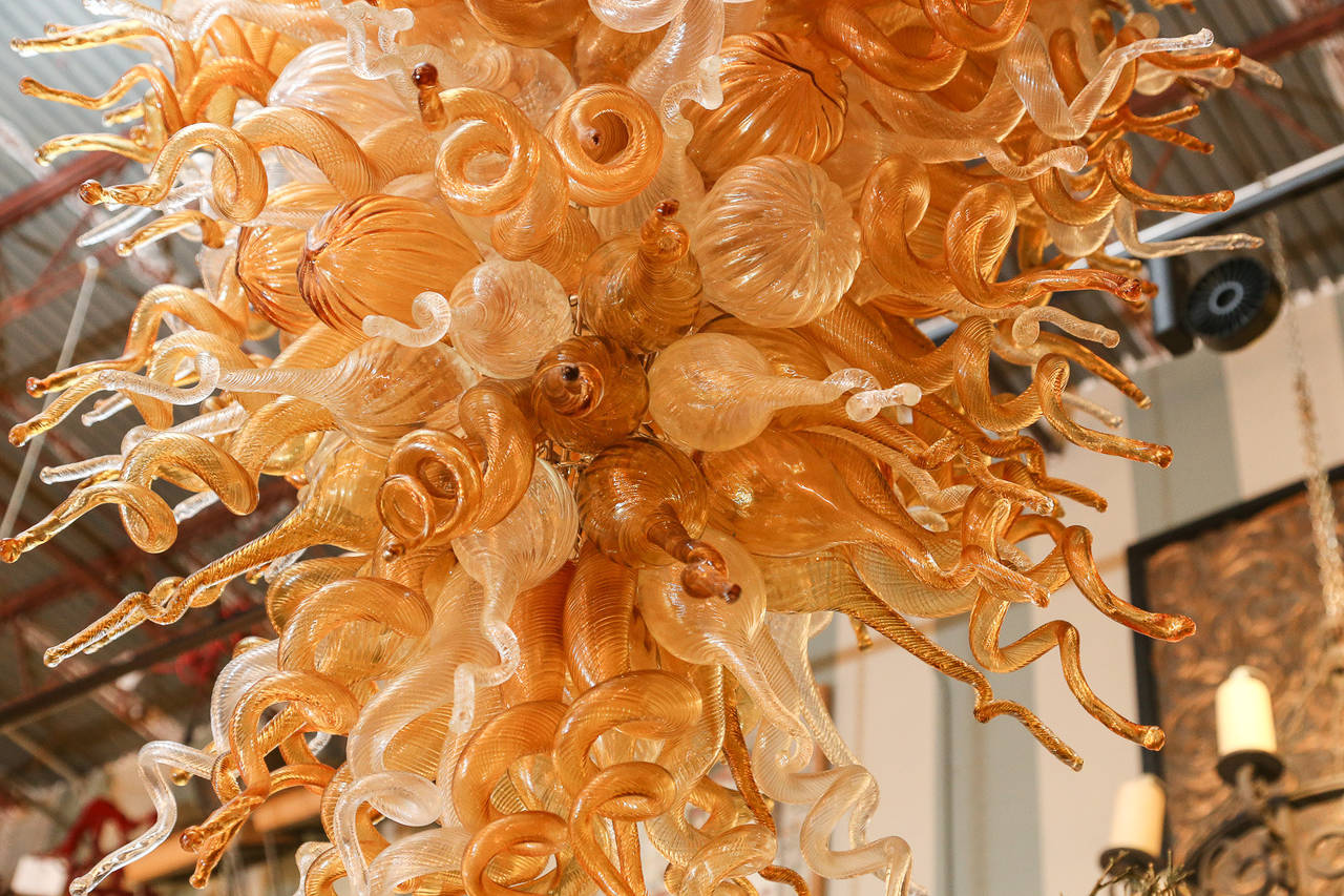 chihuly style chandelier for sale
