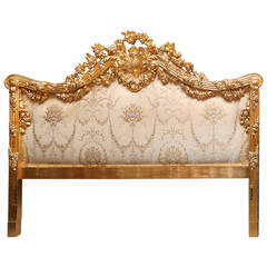 Carved and Gilt King Headboard