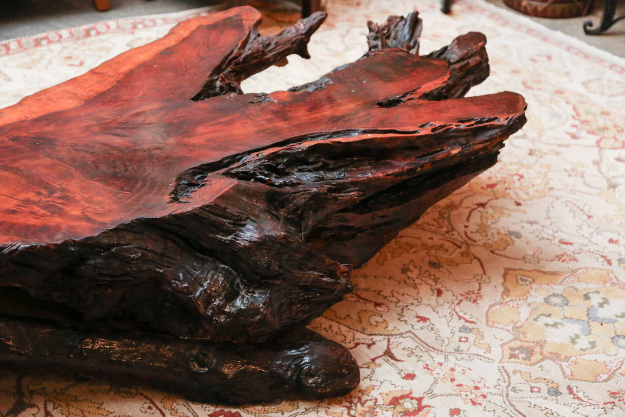 Redwood Natural Shaped Table