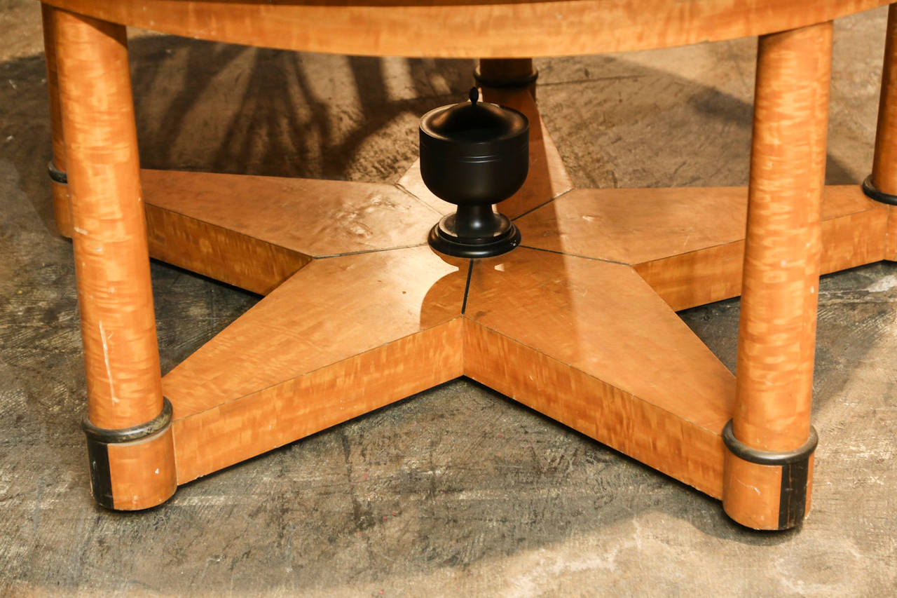 American Hand-Made Biedermeier-Style Entry Table For Sale