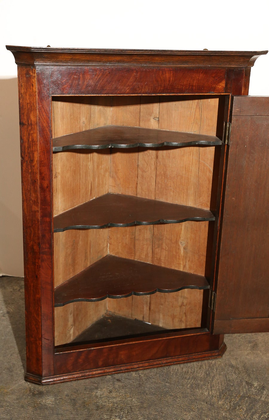 18th Century Antique Corner Cabinet For Sale